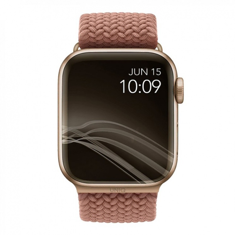Uniq для Apple Watch 41/40/38 mm ремешок ASPEN Strap Braided Pink
