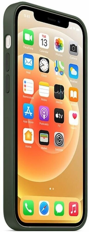 Накладка Apple iPhone 12/12 Pro Silicon Case MagSafe (Кипрский зеленый)