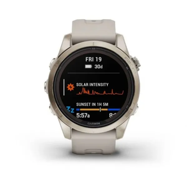 Часы Garmin FENIX 7S Pro Sapphire Solar Soft Gold