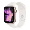 Apple Watch Series 11 46mm Aluminum Rose Gold Case Light Blush Sport Band S/M