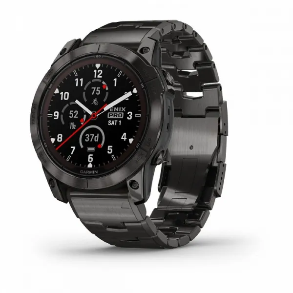 Часы Garmin FENIX 7X Pro Sapphire Solar Carbon Gray with Vented Titanium Bracelet