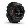 Часы Garmin FENIX 7X Pro Sapphire Solar Carbon Gray with Chestnut Leather Band