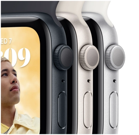 Apple Watch Series SE 2023 44mm Starlight Aluminum Case with Starlight Sport Loop